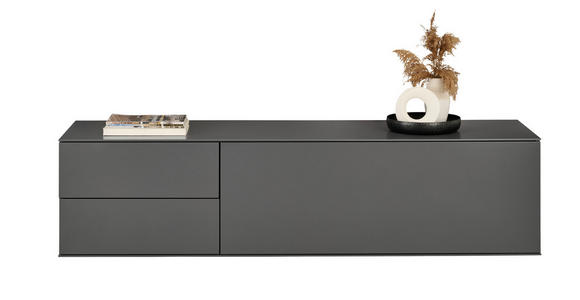 LOWBOARD  181/44/50 cm 2 Schublade(n) Beimöbel erhältlich, hängend, in verschiedenen Holzdekoren erhältlich  - Anthrazit, Design, Holzwerkstoff (181/44/50cm) - Dieter Knoll