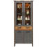 VITRINE in Grau, Pinienfarben - Anthrazit/Pinienfarben, Trend, Glas/Holzwerkstoff (89/212/42cm) - Hom`in VITRINE in Grau, Pinienfarben - Anthrazit/Pinienfarben, Trend, Glas/Holzwerkstoff (89/212/42cm) - Hom`in