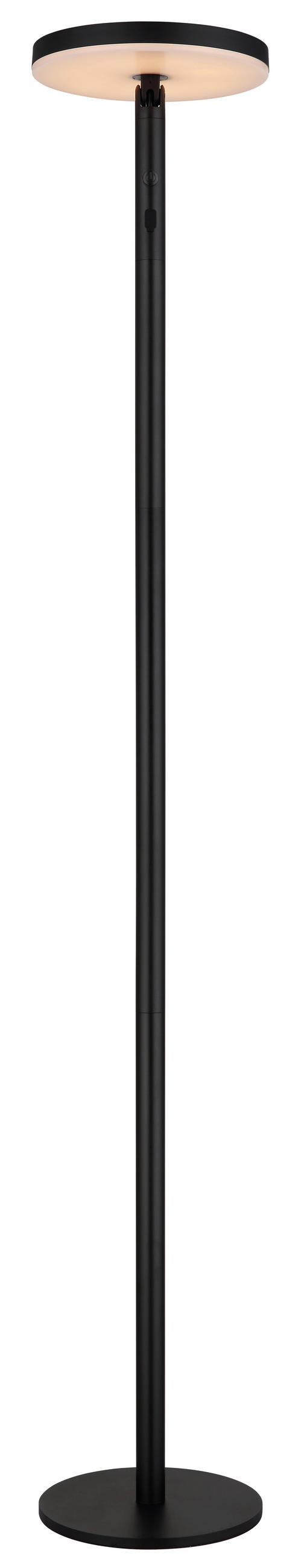 SOLARLEUCHTE  - Opal/Schwarz, Design, Kunststoff/Metall (23/145cm) - Globo