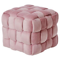 SITZWÜRFEL Samt  - Rosa, MODERN, Textil (50/43/50cm)