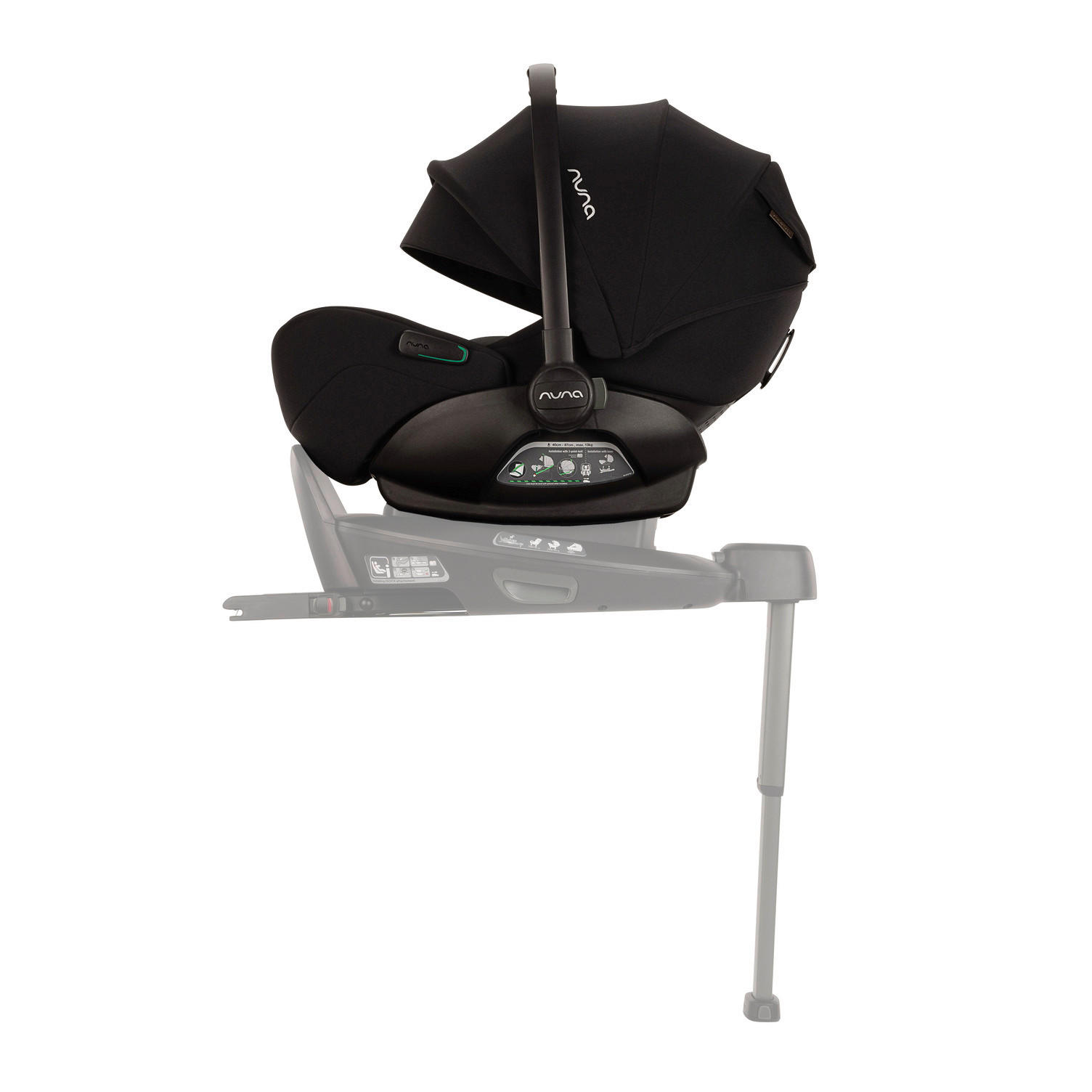 BABYSCHALE Arra flex   - Schwarz/Grau, Basics, Kunststoff/Textil (77/43/59cm) - Nuna