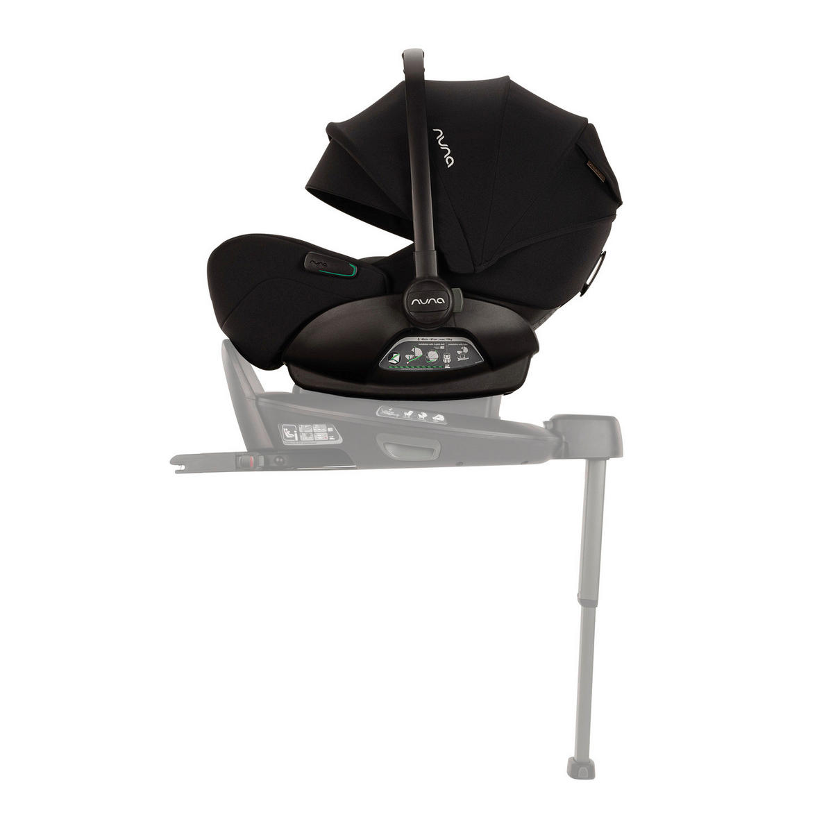 BABYSCHALE Arra flex   - Schwarz/Grau, Basics, Kunststoff/Textil (77/43/59cm) - Nuna