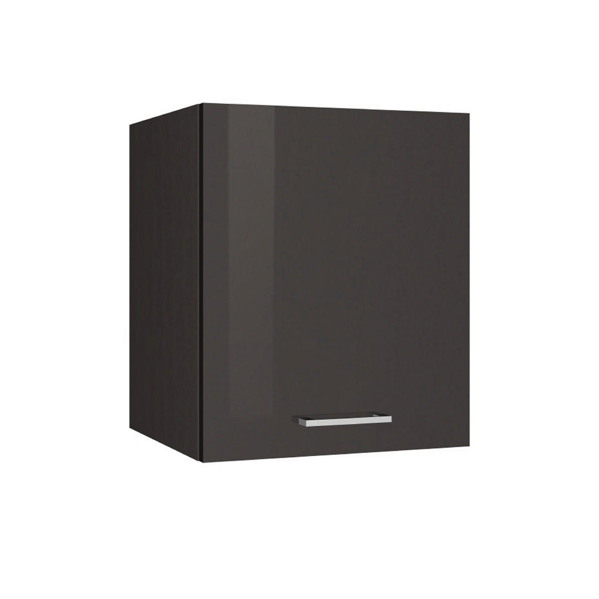 KÜCHENOBERSCHRANK 50/57/34 cm  in Graphitfarben  - Silberfarben/Graphitfarben, MODERN, Holzwerkstoff/Metall (50/57/34cm) - Held