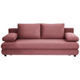 SCHLAFSOFA Taras  mit Stoffauswahl Webstoff Altrosa  - Schwarz/Altrosa, Design, Kunststoff/Textil (197/77/81cm) - Xora
