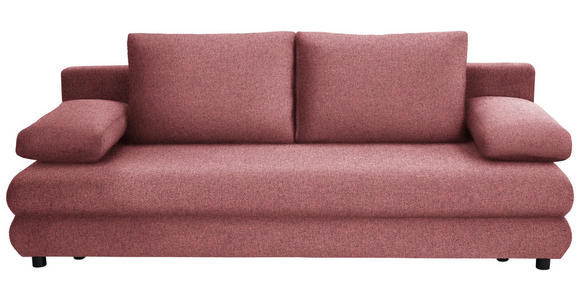 SCHLAFSOFA Taras  mit Stoffauswahl Webstoff Altrosa  - Schwarz/Altrosa, Design, Kunststoff/Textil (197/77/81cm) - Xora