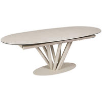 ESSTISCH 210-260/110/76 cm  Glas, Keramik ausziehbar oval Beige  - Beige, Design, Glas/Keramik (210-260/110/76cm) - Belluti