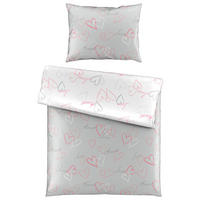 OBOJSTRANNÁ POSTEĽNÁ BIELIZEŇ, satén, sivá, 140/200 cm - sivá, Trend, textil (140/200cm) - Esposa