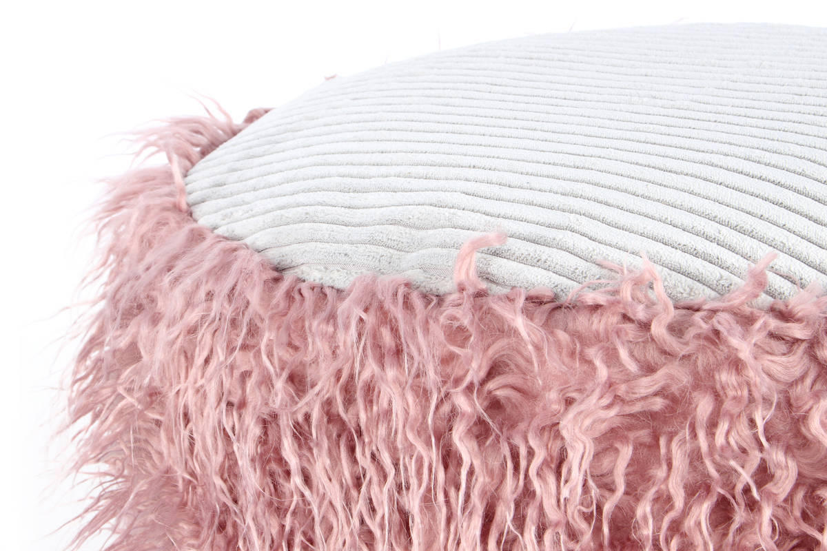 POUF 45/38/45 cm  - Rosa, Basics, Kunststoff (45/38/45cm) - Kayoom