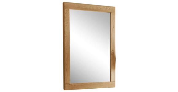 SPIEGEL 96/67/2 cm in rechteckig - Eiche Bianco, Natur, Holz (96/67/2cm) - Linea Natura