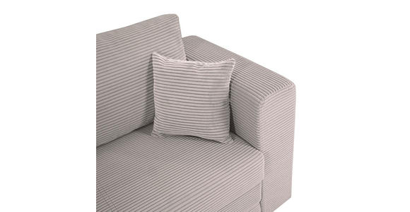 JUGEND- UND KINDERSOFA  in Cord Taupe  - Taupe/Schwarz, KONVENTIONELL, Textil (136/78/72cm) - Xora