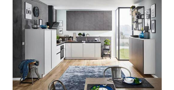 EINBAUKÜCHE - Naturfarben/Grau, Design, Holzwerkstoff - Dieter Knoll