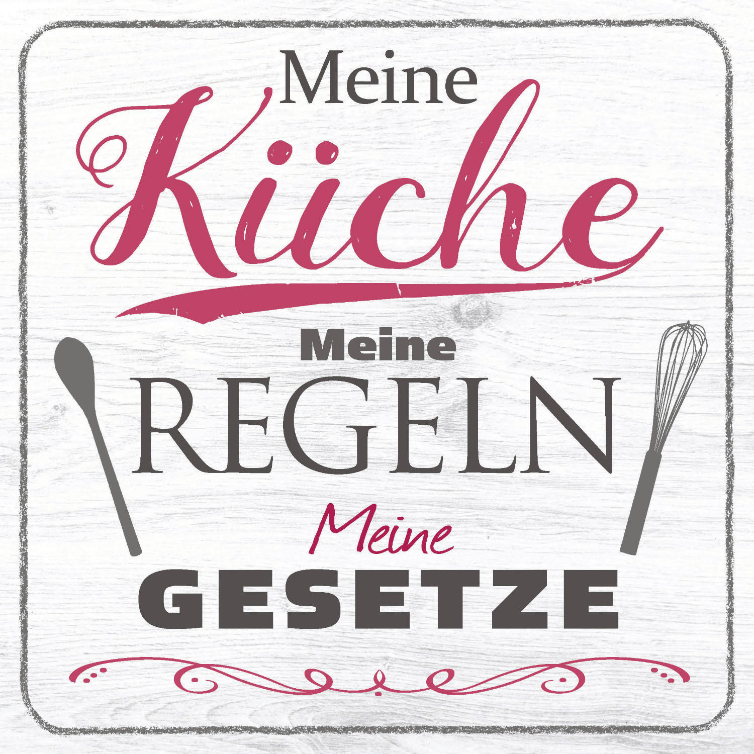 DEKOPANEEL Text  - Multicolor, KONVENTIONELL, Holz (20/20/0,3cm) - Euroart