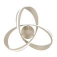 LED-DECKENLEUCHTE Orilo 52/22 cm  - Sandfarben, Design, Kunststoff/Metall (52/22cm) - Novel