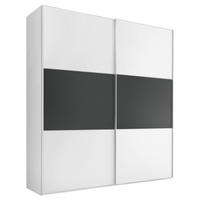 SCHWEBETÜRENSCHRANK in Anthrazit, Weiss  - Weiss/Anthrazit, Design (200/222/68cm) - MID.YOU