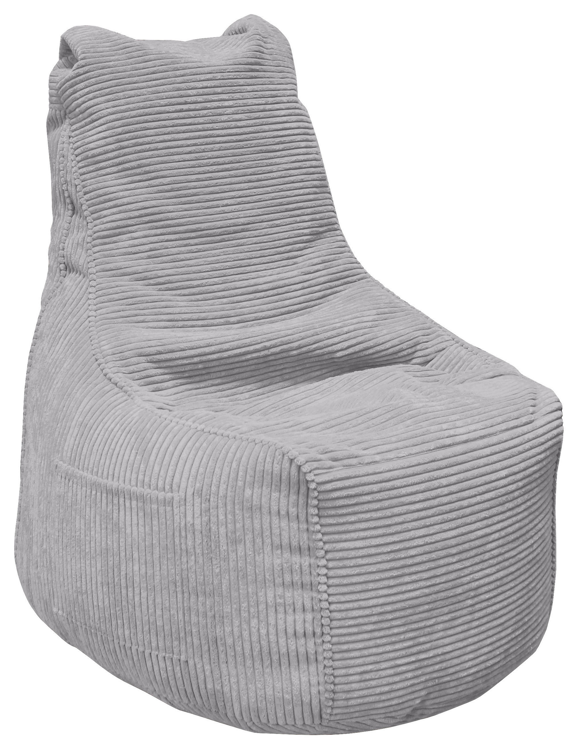 VREČA ZA SEDENJE 85/100/85 cm siva - siva, Design, tekstil (85/100/85cm) - Carryhome