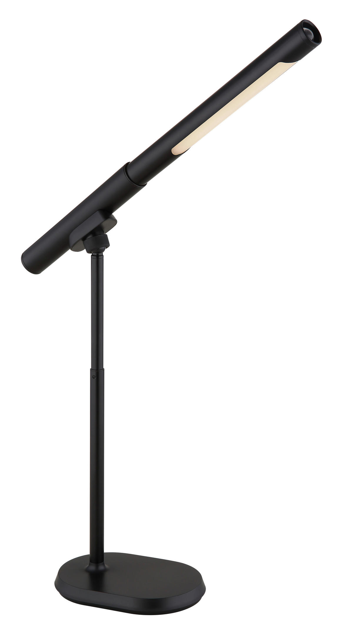 LED-SVETILKA ZA PISALNO MIZO  MILAN   40,4/10,9/44,5 cm          - črna/bela, Design, kovina/umetna masa (40,4/10,9/44,5cm) - Globo