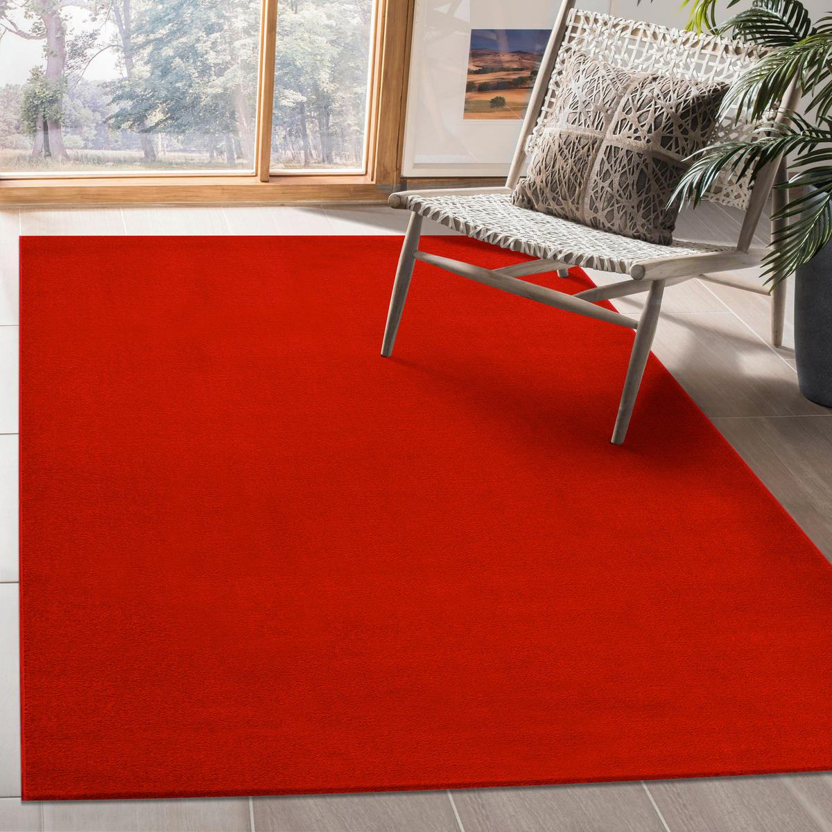 TKANI TEPIH 80/150 cm   crvena  Uni  - crvena, Lifestyle, tekstil/plastika (80/150cm)