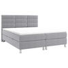 BOXBETT 140/200 cm  in Hellgrau  - Chromfarben/Hellgrau, KONVENTIONELL, Textil/Metall (140/200cm) - Carryhome