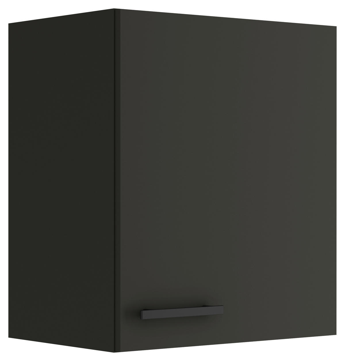 KÜCHENOBERSCHRANK 50/57,6/34,6 cm  in Anthrazit  - Anthrazit/Schwarz, Basics, Holzwerkstoff/Metall (50/57,6/34,6cm) - Optifit