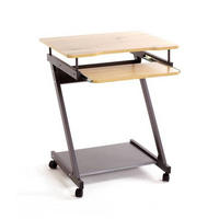 COMPUTERTISCH 60/49/76 cm  - Eichefarben/Anthrazit, Basics, Holzwerkstoff/Metall (60/49/76cm)