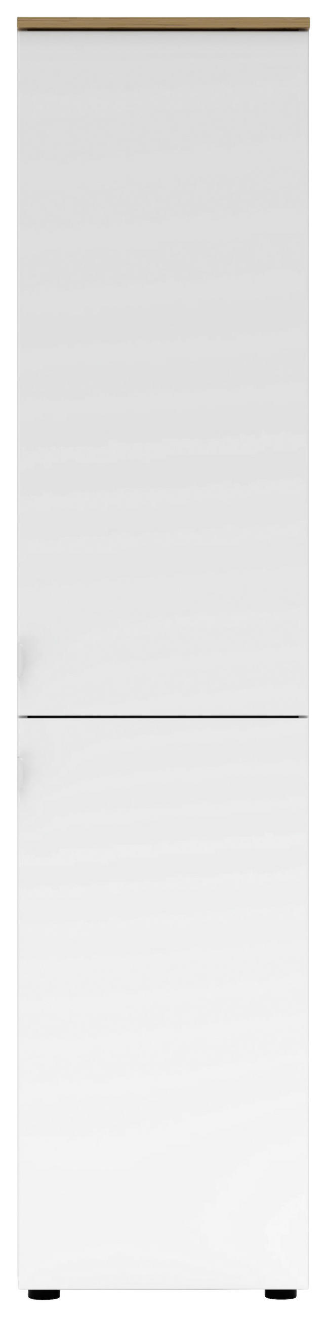 AKTENSCHRANK Weiß, Eiche Artisan  - Weiß/Eiche Artisan, KONVENTIONELL, Holzwerkstoff (45/198/38cm) - Voleo