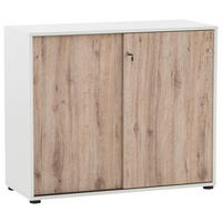 AKTENSCHRANK 100,1/83,6/41 cm  - Wildeiche/Weiß, MODERN, Holzwerkstoff (100,1/83,6/41cm) - MID.YOU