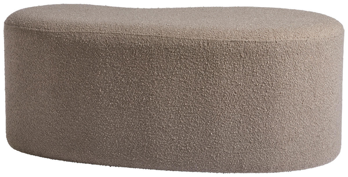 HOCKER in Textil, Holzwerkstoff Hellbraun  - Hellbraun, Design, Holzwerkstoff/Textil (93/37/49cm) - MID.YOU