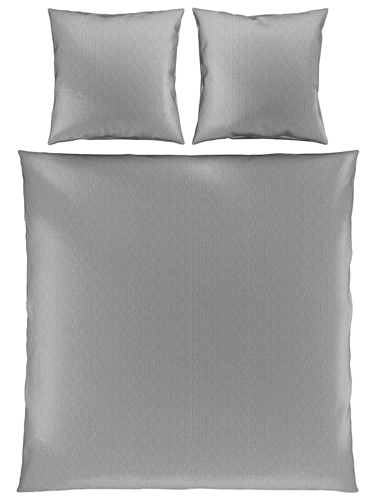 WENDEBETTWÄSCHE Satin 200/200 cm  - Silberfarben, Basics, Textil (200/200cm) - Bio:Vio