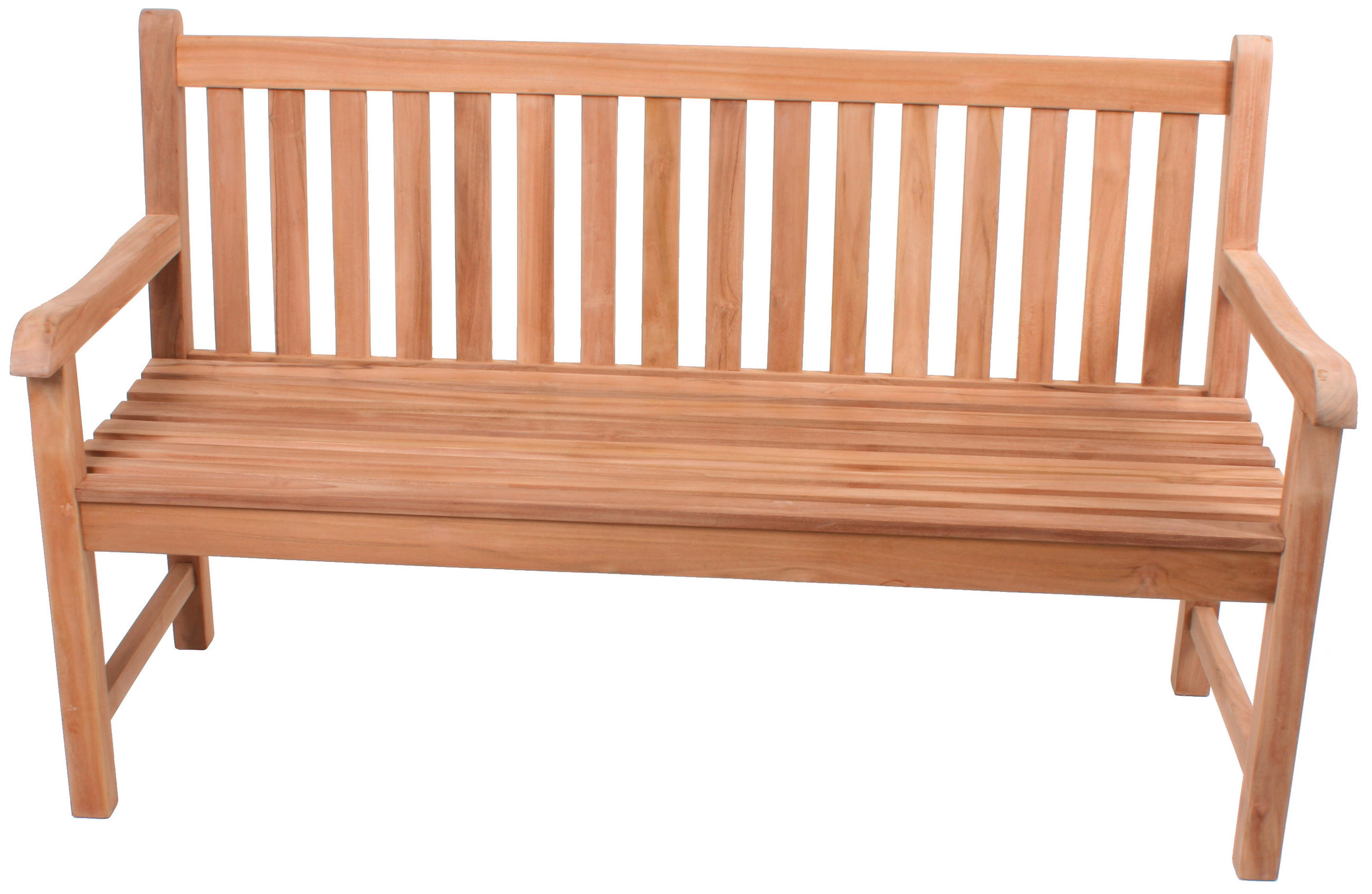GARTENBANK 150/92/63 cm Teakholz   - Hellbraun, MODERN, Holz (150/92/63cm) - Gardenson