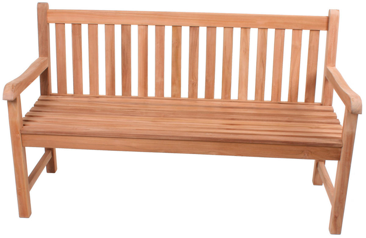 GARTENBANK 150/92/63 cm  in Hellbraun  - Hellbraun, MODERN, Holz (150/92/63cm) - Gardenson