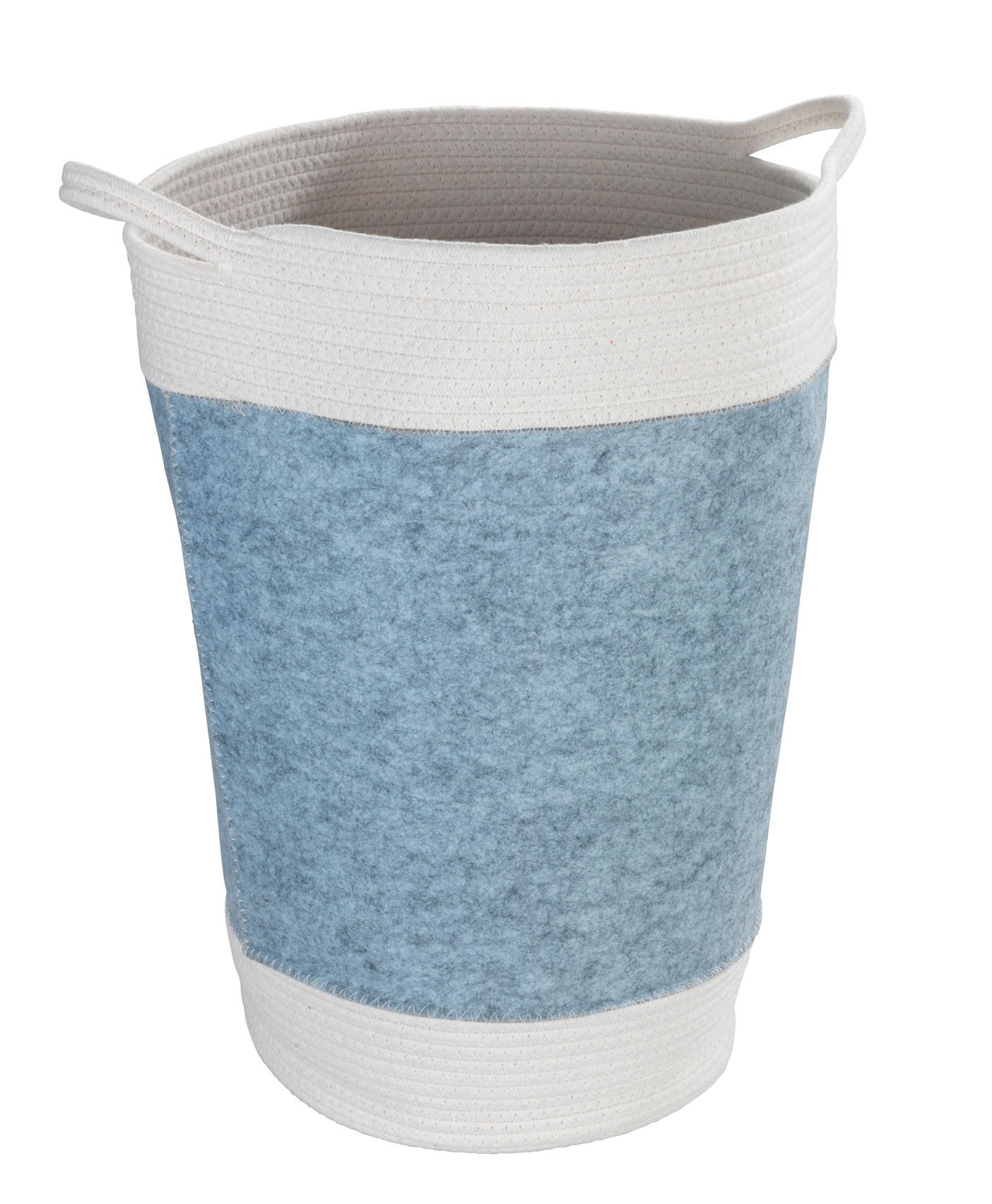 WÄSCHEKORB - Hellgrau, Basics, Naturmaterialien/Textil (38/55/38cm) - Wenko