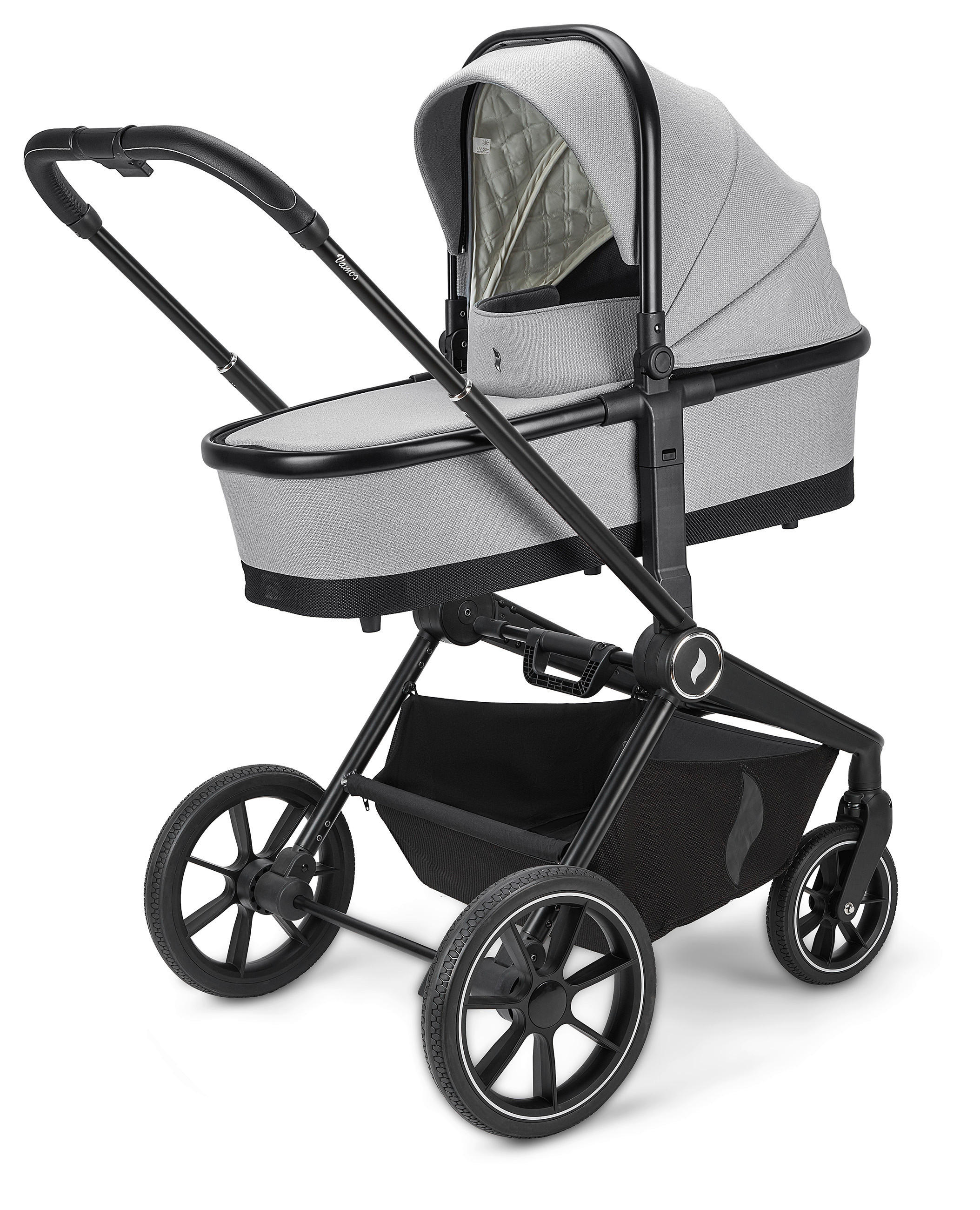 KOMBIKINDERWAGEN Vamos Cloud cloud - Schwarz/Grau, KONVENTIONELL, Kunststoff/Textil (79,5/95,5/60,5cm) - Osann