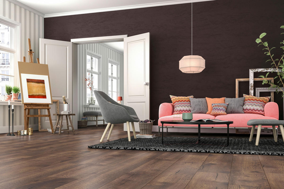 LAMINATBODEN Exquisit Plus  - Eichefarben, KONVENTIONELL, Holz (138.0/24.4/0.8cm)