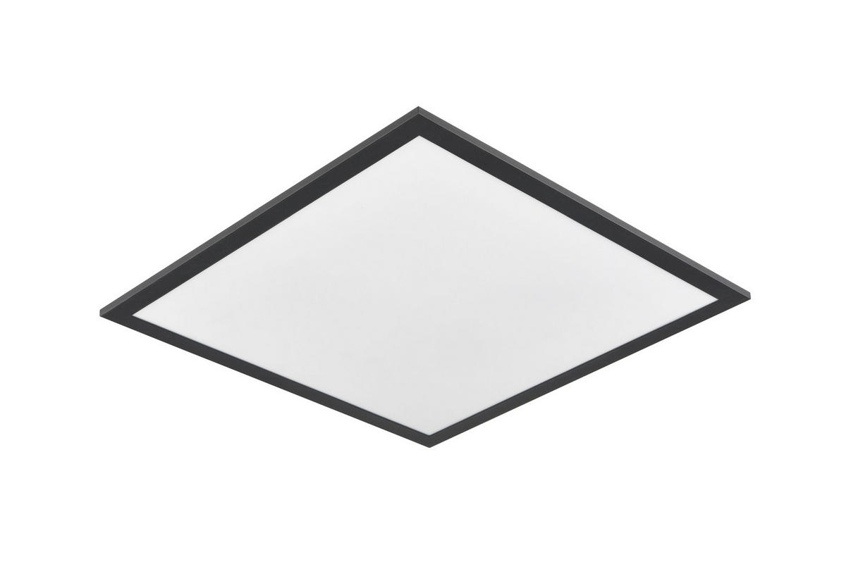 LED PANEL, 45/45/4,5 cm - bílá/černá, Basics, kov/plast (45/45/4,5cm) - Novel
