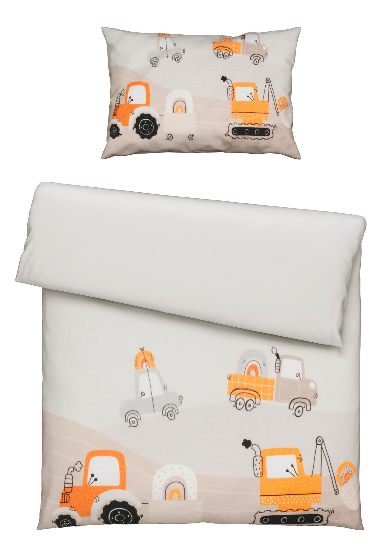 BABYBETTWÄSCHE Flanell 100/135 cm  - Weiß, Basics, Textil (100/135cm) - Patinio