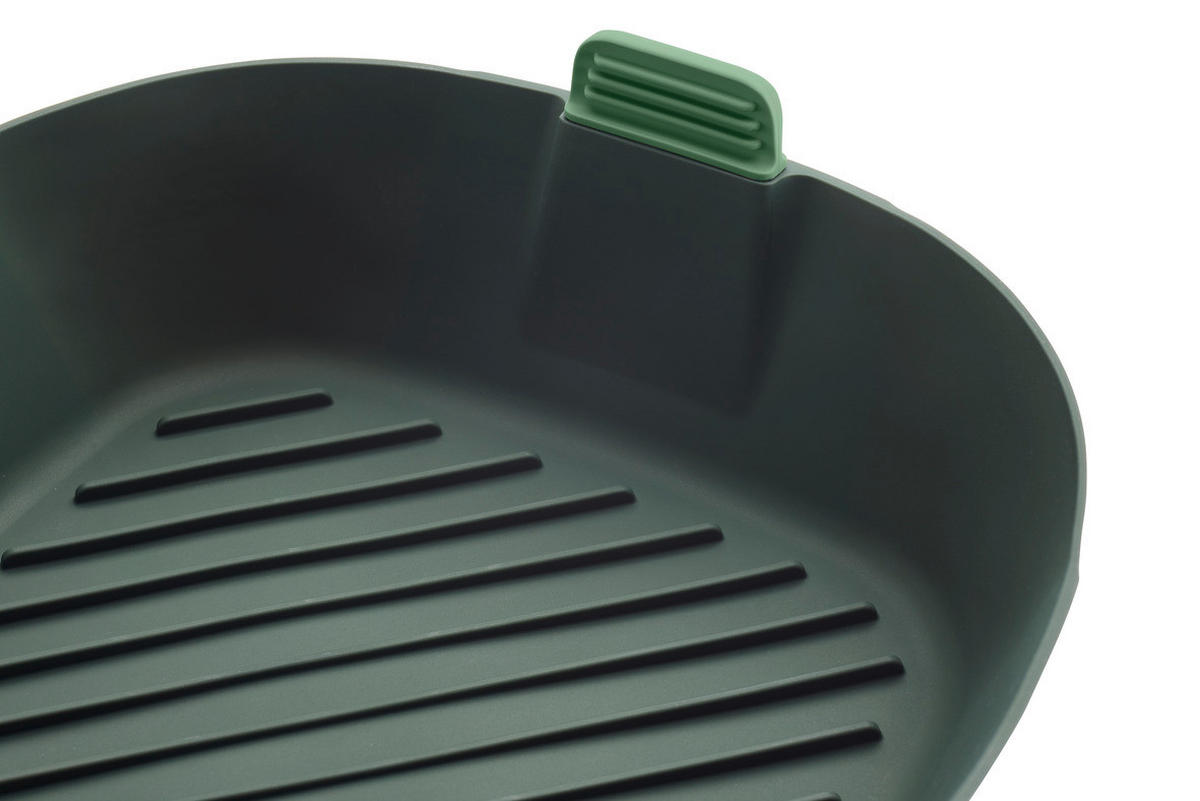 KOŠARA ZA CVRTJE - siva, Basics, umetna masa (25/8,5/25cm) - LEKUE