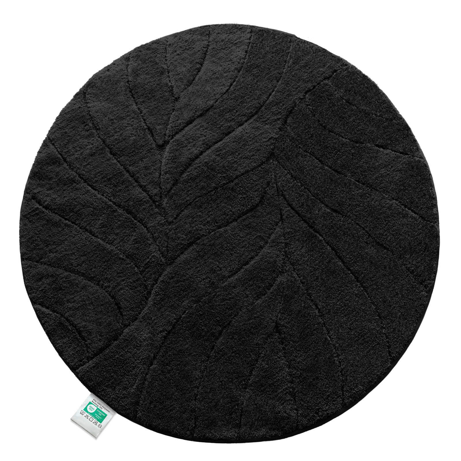 BADEMATTE Maris Schwarz 120 cm  - Schwarz, Basics, Kunststoff/Textil (120cm) - Floordirekt