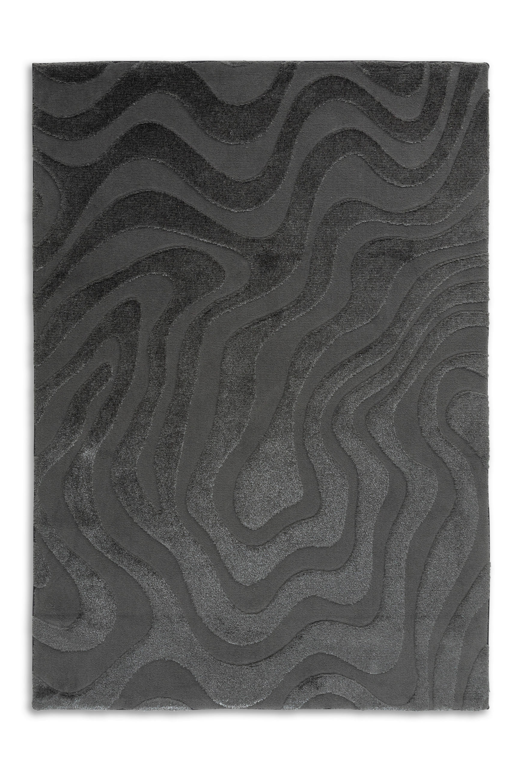 WEBTEPPICH 80/150 cm Blaze Anthrazit  - Anthrazit, Design, Textil (80/150cm) - Schöner Wohnen