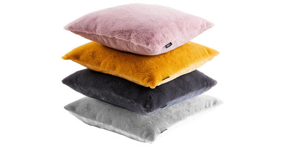 KISSENHÜLLE YUKON 48/48 cm  - Anthrazit, Design, Textil (48/48cm) - Novel