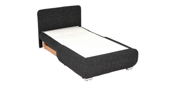 SCHLAFSESSEL Anthrazit - Chromfarben/Anthrazit, Design, Textil/Metall (94/86/83cm) - Novel
