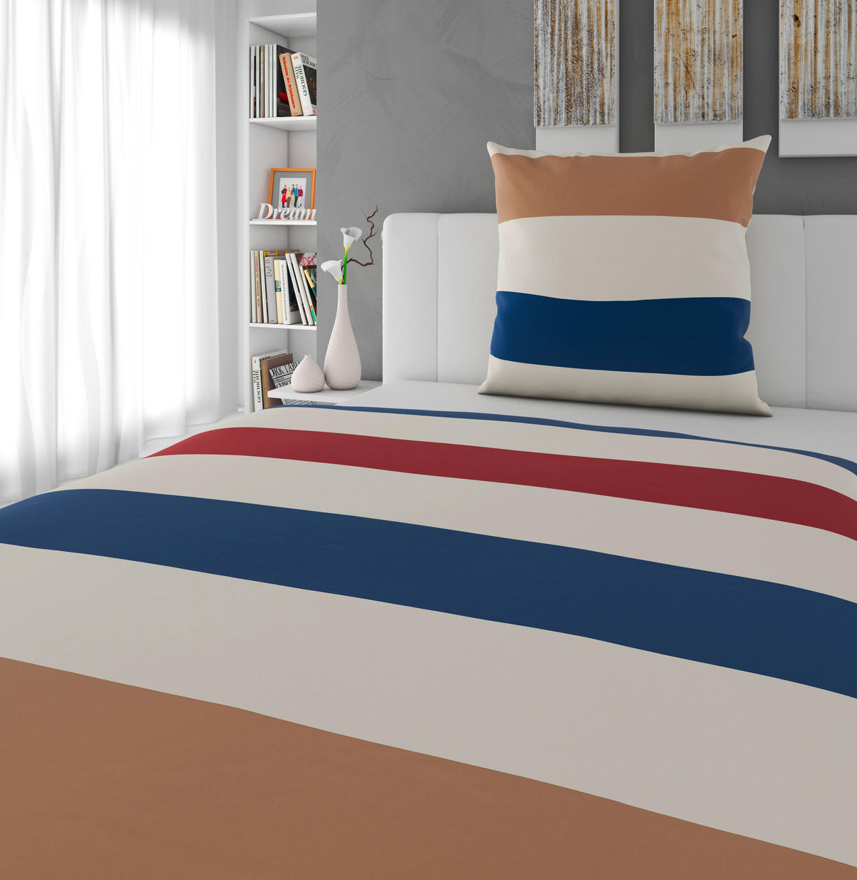 WENDEBETTWÄSCHE Renforcé 135/200 cm  - Beige, Basics, Textil (135/200cm) - Esposa