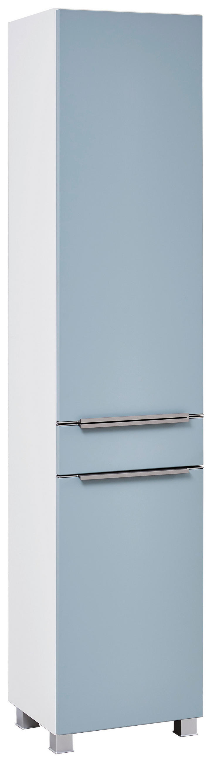 HOCHSCHRANK 40/180/35 cm  - Silberfarben/Grün, KONVENTIONELL, Holzwerkstoff (40/180/35cm) - Xora