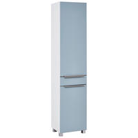 HOCHSCHRANK 40/180/35 cm  - Silberfarben/Grün, KONVENTIONELL, Holzwerkstoff (40/180/35cm) - Xora
