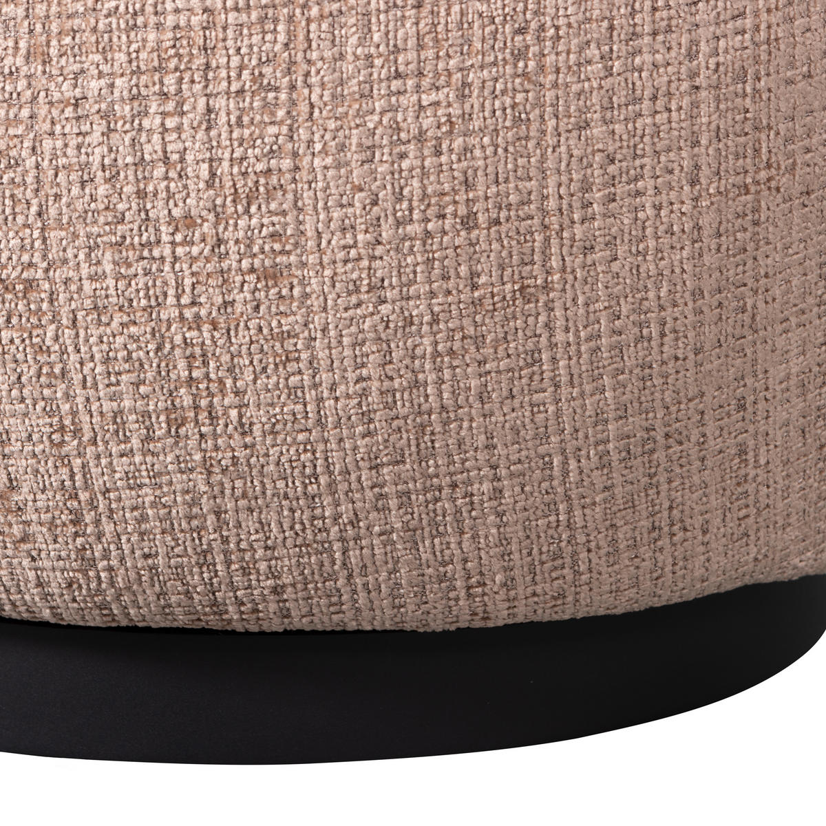 SESSEL in Chenille Sandfarben  - Sandfarben/Schwarz, Design, Textil/Metall (84/71/88cm) - Livetastic
