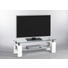 TV-ELEMENT Klar, Weiß - Klar/Weiß, KONVENTIONELL, Glas (120/42/39cm) - Carryhome
