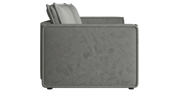 SOFA Webstoff Grau  - Schwarz/Grau, MODERN, Kunststoff/Textil (250/68/104cm) - Xora