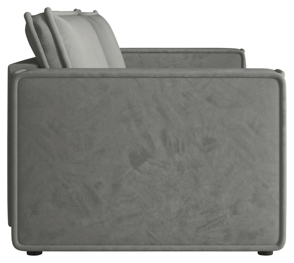 SOFA Webstoff Grau  - Schwarz/Grau, MODERN, Kunststoff/Textil (250/68/104cm) - Xora