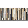 DVEŘNÍ ROHOŽKA, 35/75 cm, béžová, hnědá, modrošedá - modrošedá/hnědá, Konvenční, textil/plast (35/75cm) - Esposa