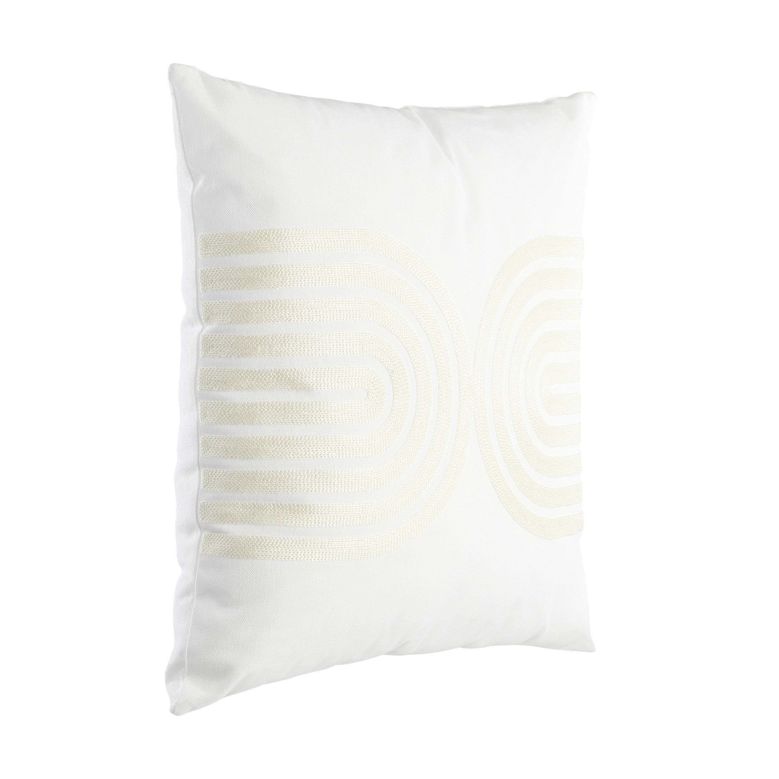 ZIERKISSEN  45/45 cm   - Beige/Weiß, Basics, Textil (45/45cm) - Eglo