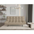 SCHLAFSOFA  in Mikrofaser Beige  - Beige/Schwarz, KONVENTIONELL, Holz/Textil (197/85/92cm) - Carryhome